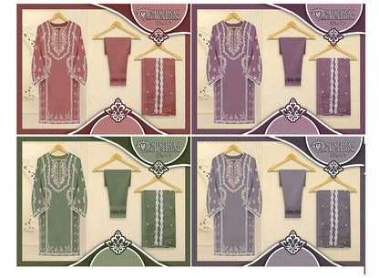 143 Halima Creation Silk Pakistani Readymade Suits