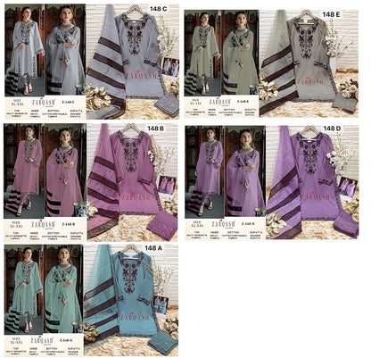 148 Zarqash Georgette Pakistani Readymade Suits