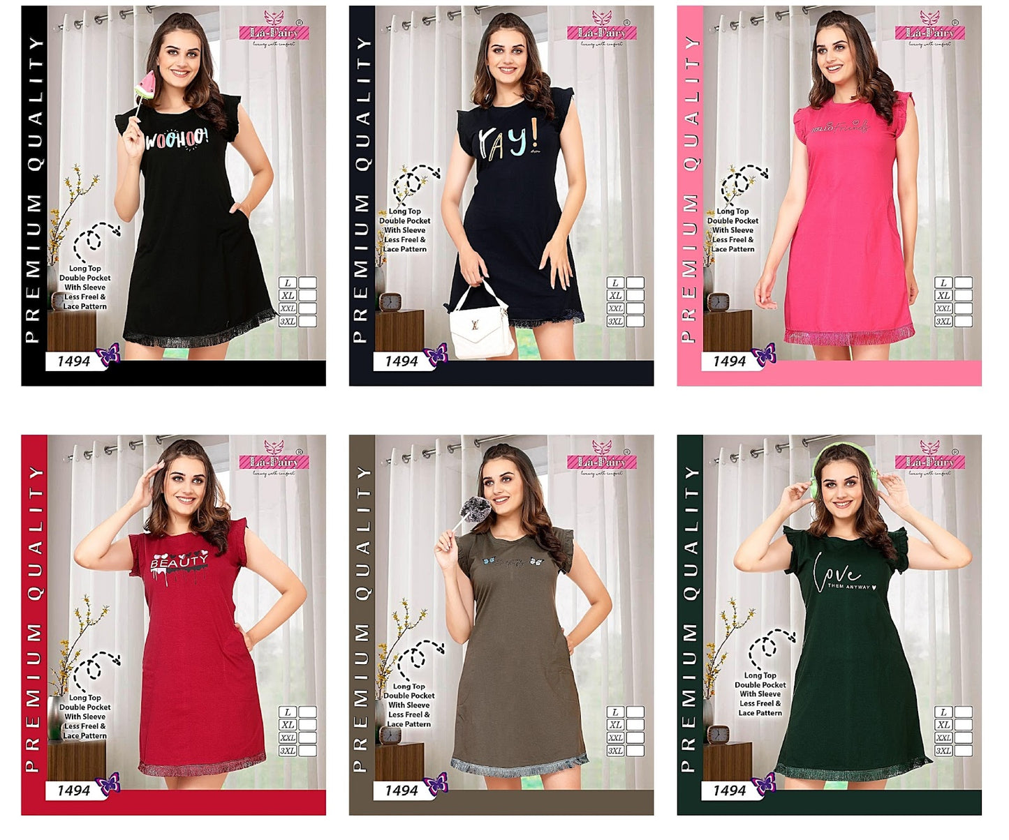 1494 La Fairy Designer Long Top