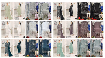 180 Affan Creation Faux Georgette Pakistani Salwar Suits