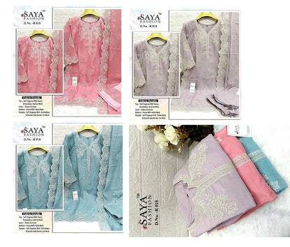 18 Saya Fashion Organza Pakistani Readymade Suits