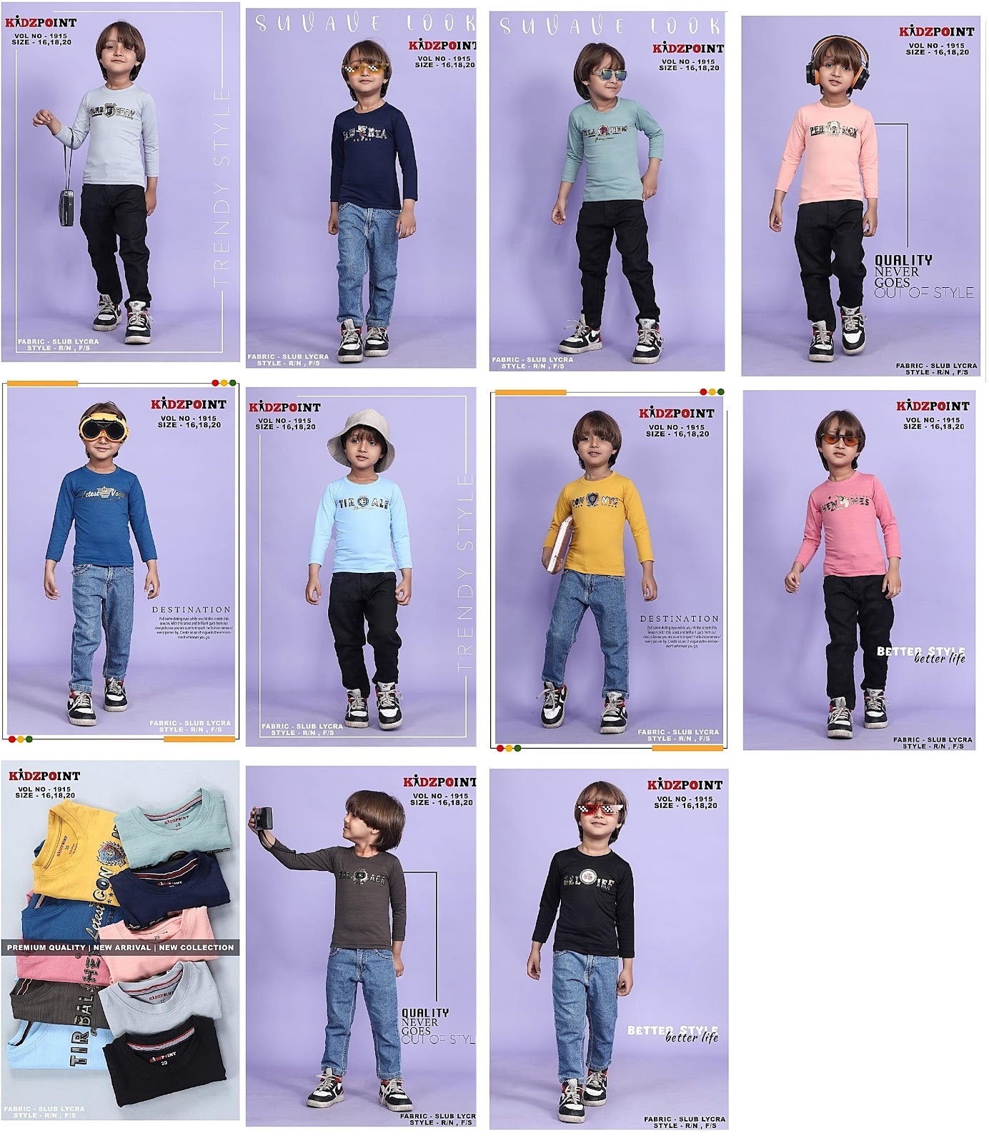 1915 Kidzpoint Lycra Boys Tshirt