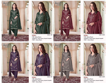 19 Jazmin Studio Reyon Pakistani Readymade Suits