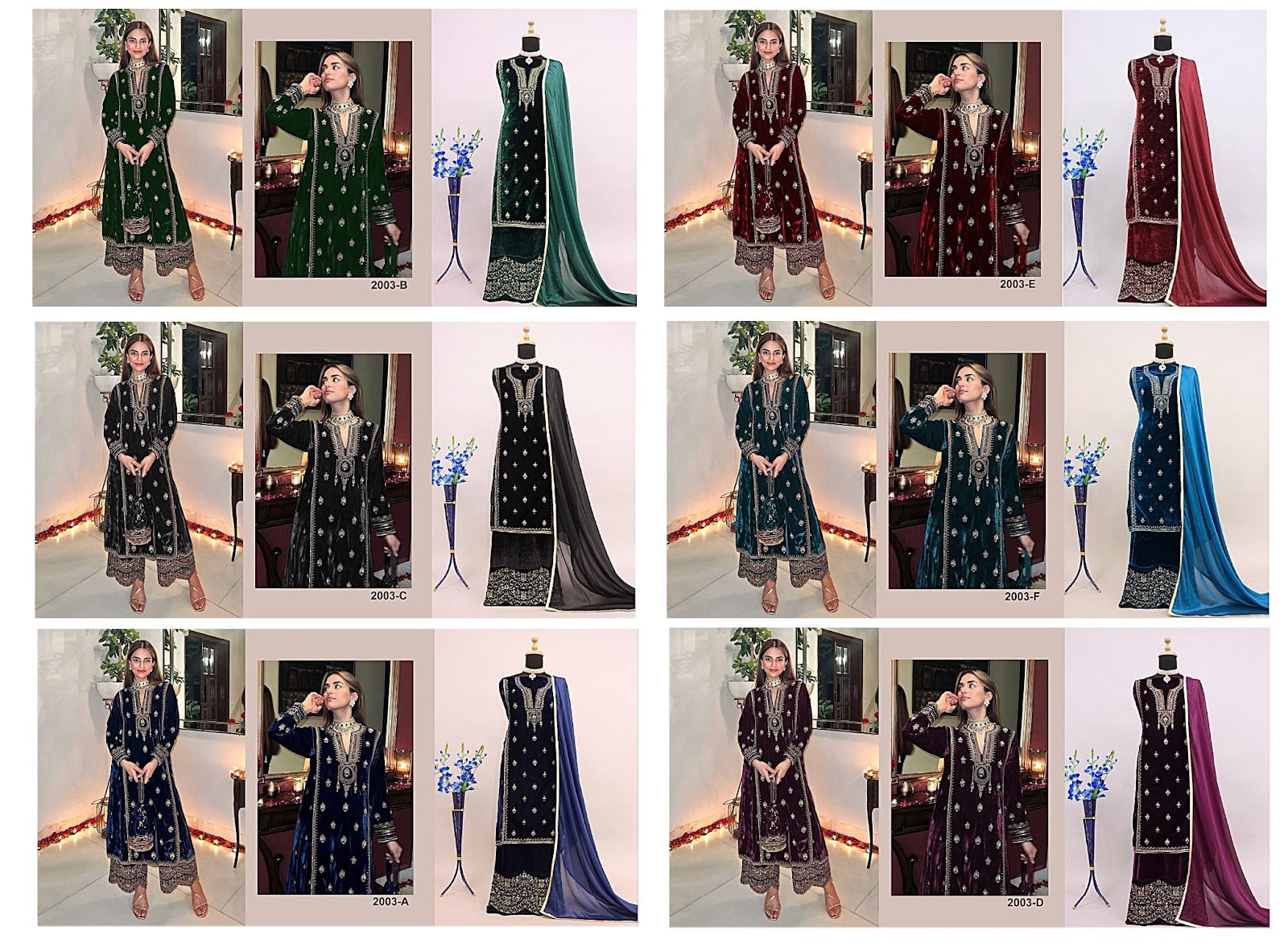 2003 Safa Creation Velvet Suits