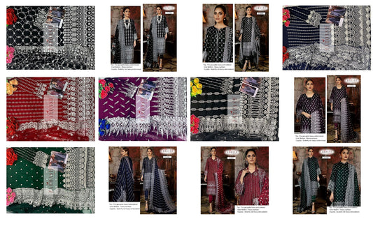 2086-2091 Zarqash Georgette Pakistani Salwar Suits