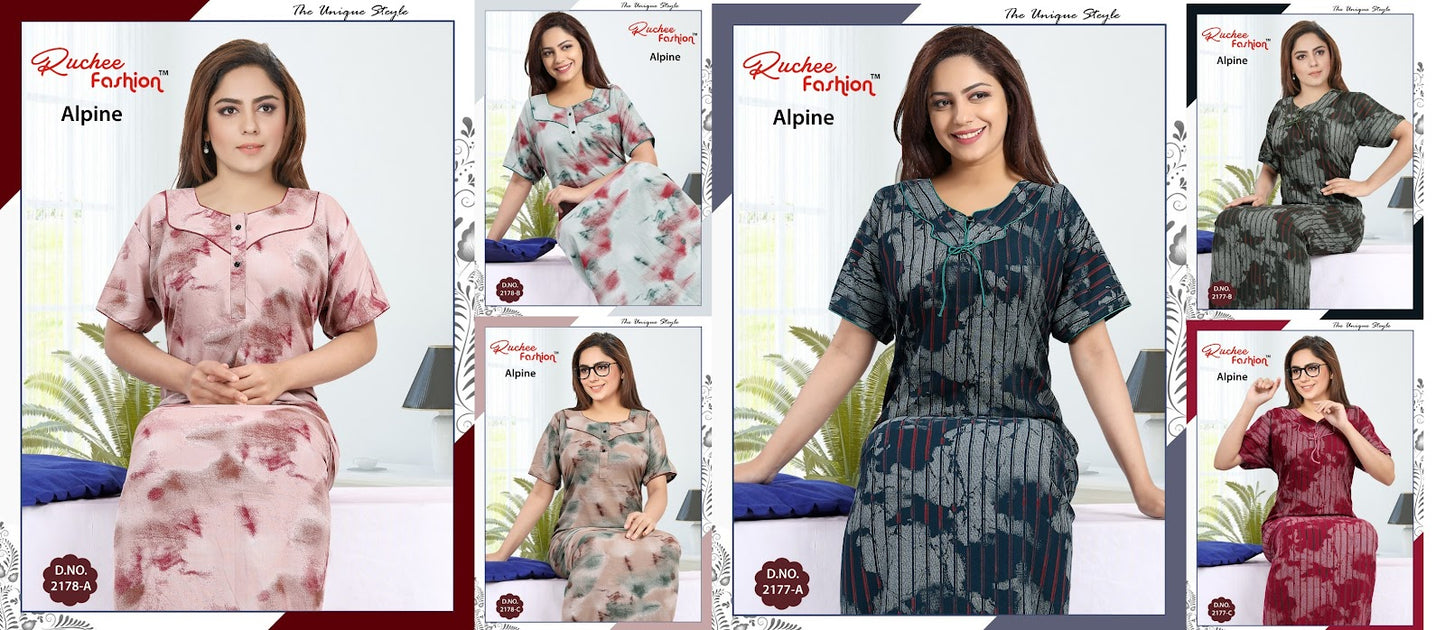 2177-2178 Ruchee Fashion Night Gowns