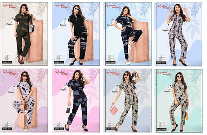 2218-2225 Ruchee Fashion Rayon Co Ord Set
