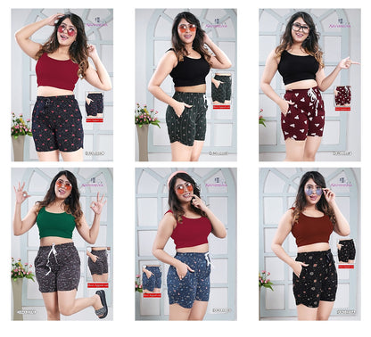 2233 Kavyansika Cotton Women Shorts