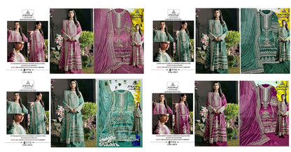 230 Anamsa Fox Georgette Pakistani Salwar Suits