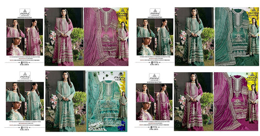 230 Anamsa Fox Georgette Pakistani Salwar Suits