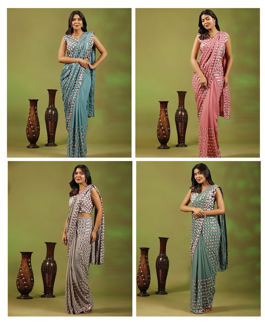 248 Amoha Georgette Sarees