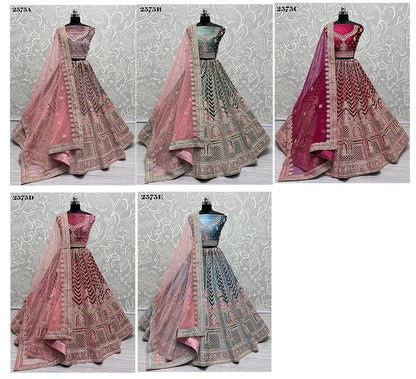 2575 Anjani Art Velvet Bridal Lehenga Choli
