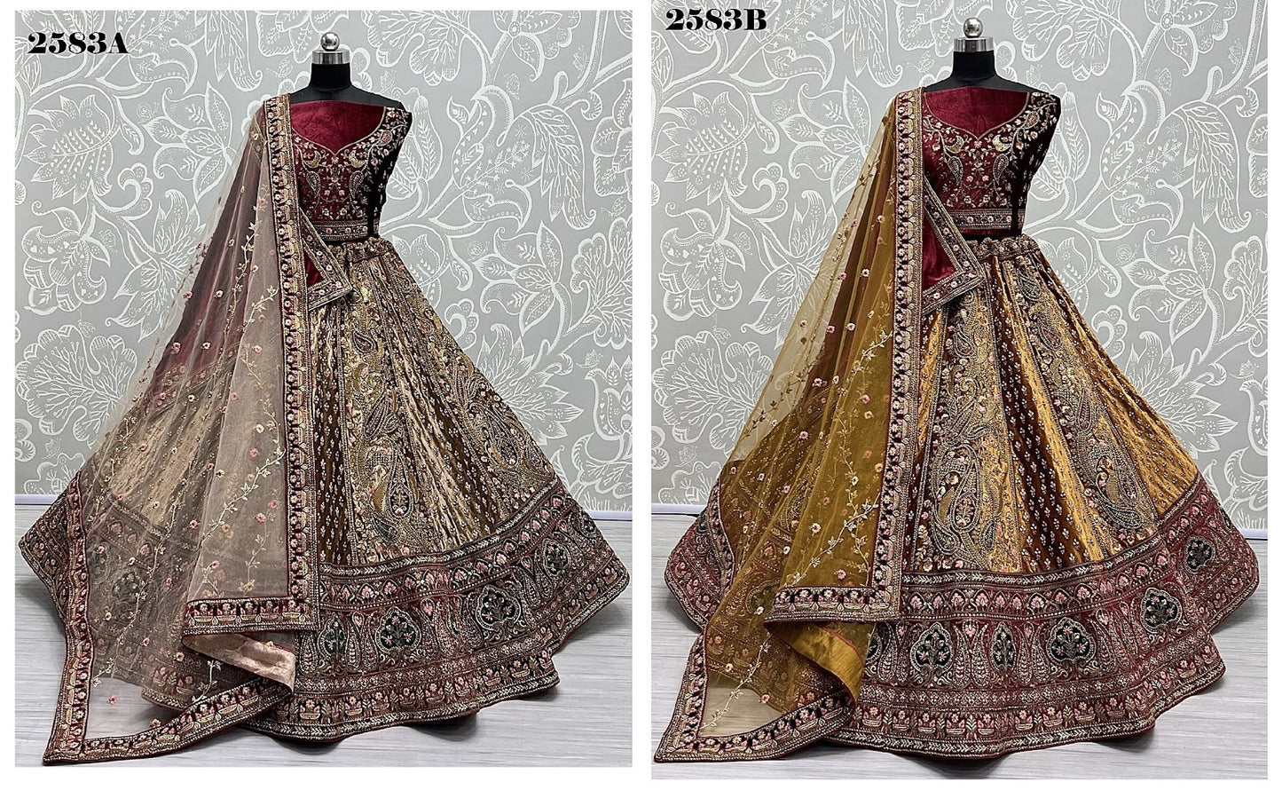 2583 Anjani Art Velvet Bridal Lehenga Choli