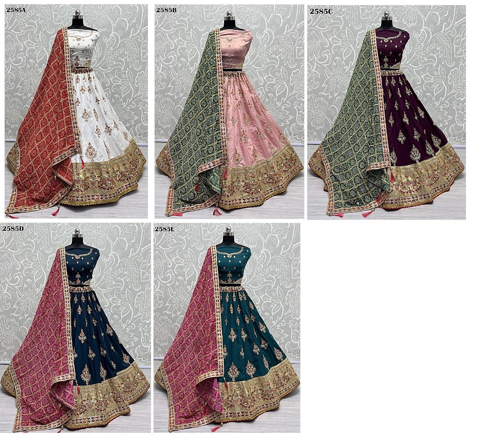 2585 Anjani Art Dola Silk Lehenga Choli