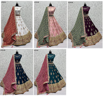 2585 Anjani Art Dola Silk Lehenga Choli