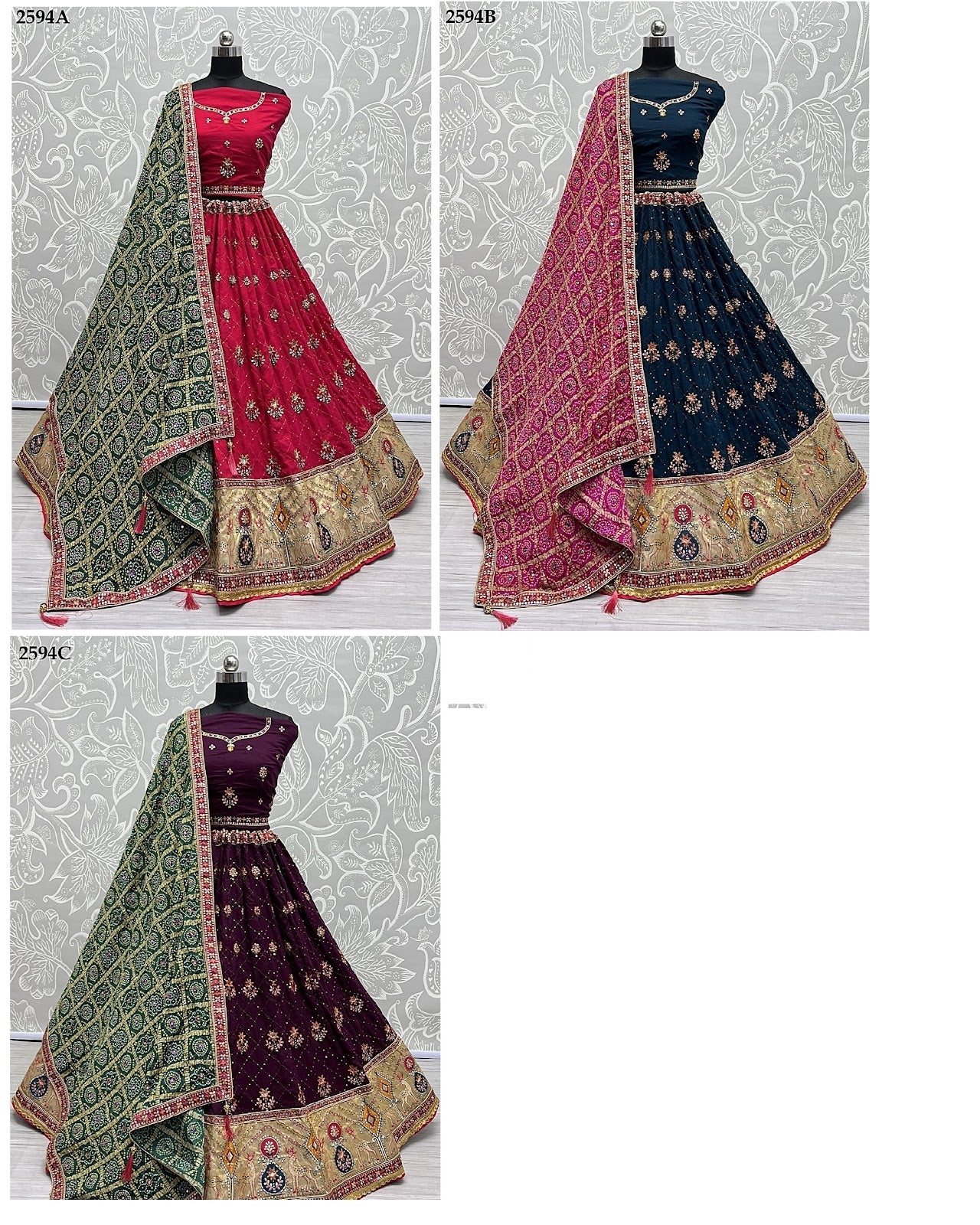 2594 Anjani Art Silk Lehenga Choli