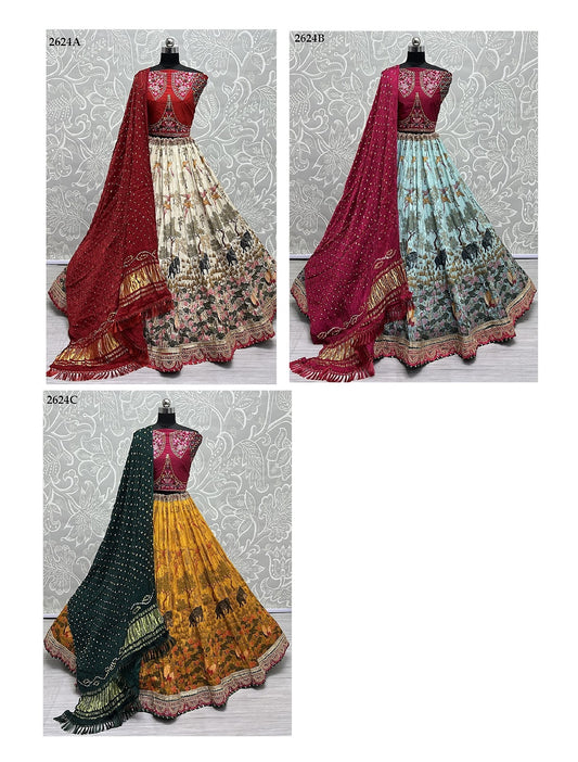 2624 Anjani Art Silk Lehenga Choli