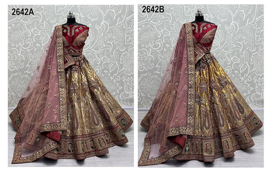2642 Anjani Art Silk Bridal Lehenga Choli