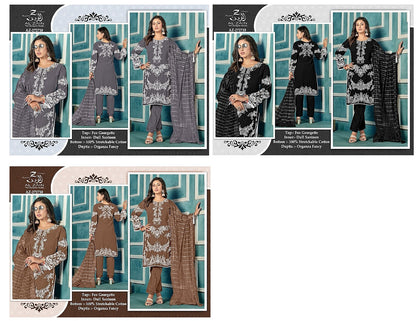 272718-New Al Zain Fox Georgette Pakistani Readymade Suits
