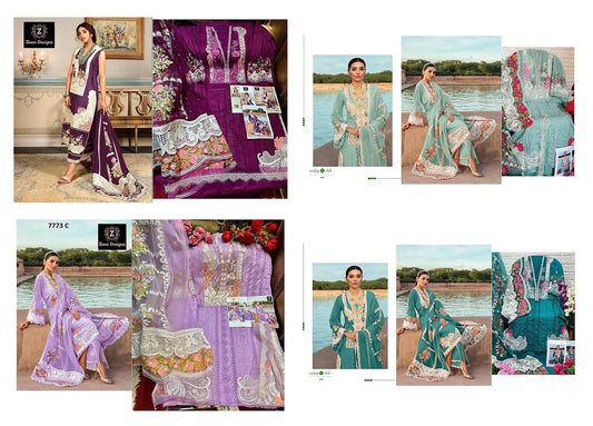 303 Ziaaz Designs Cotton Pakistani Salwar Suits