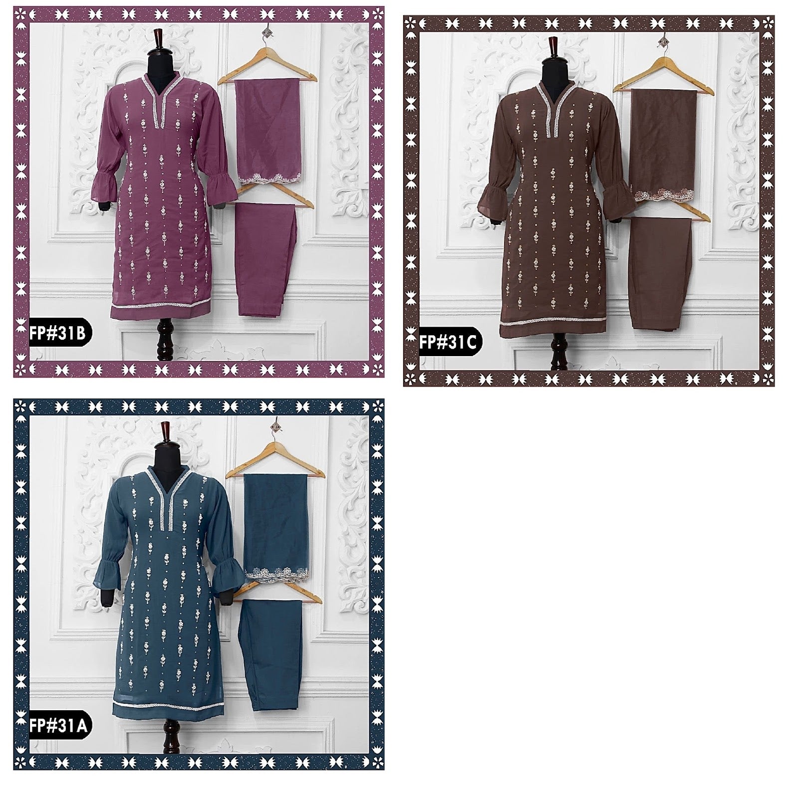 31 Farwah Georgette Pakistani Readymade Suits