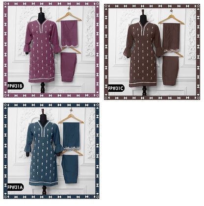 31 Farwah Georgette Pakistani Readymade Suits