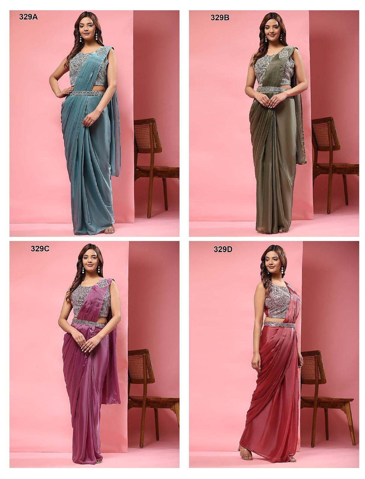 329 Amoha Imported Ready To Wear Saree