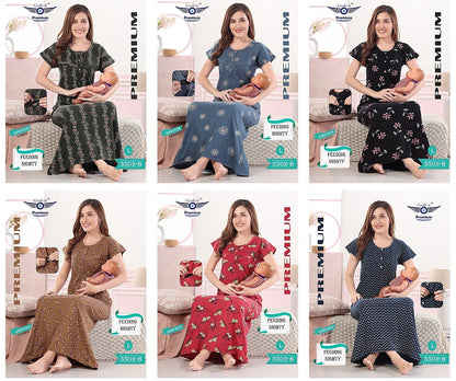 3502-B Grab It Sinker Feeding Night Gown