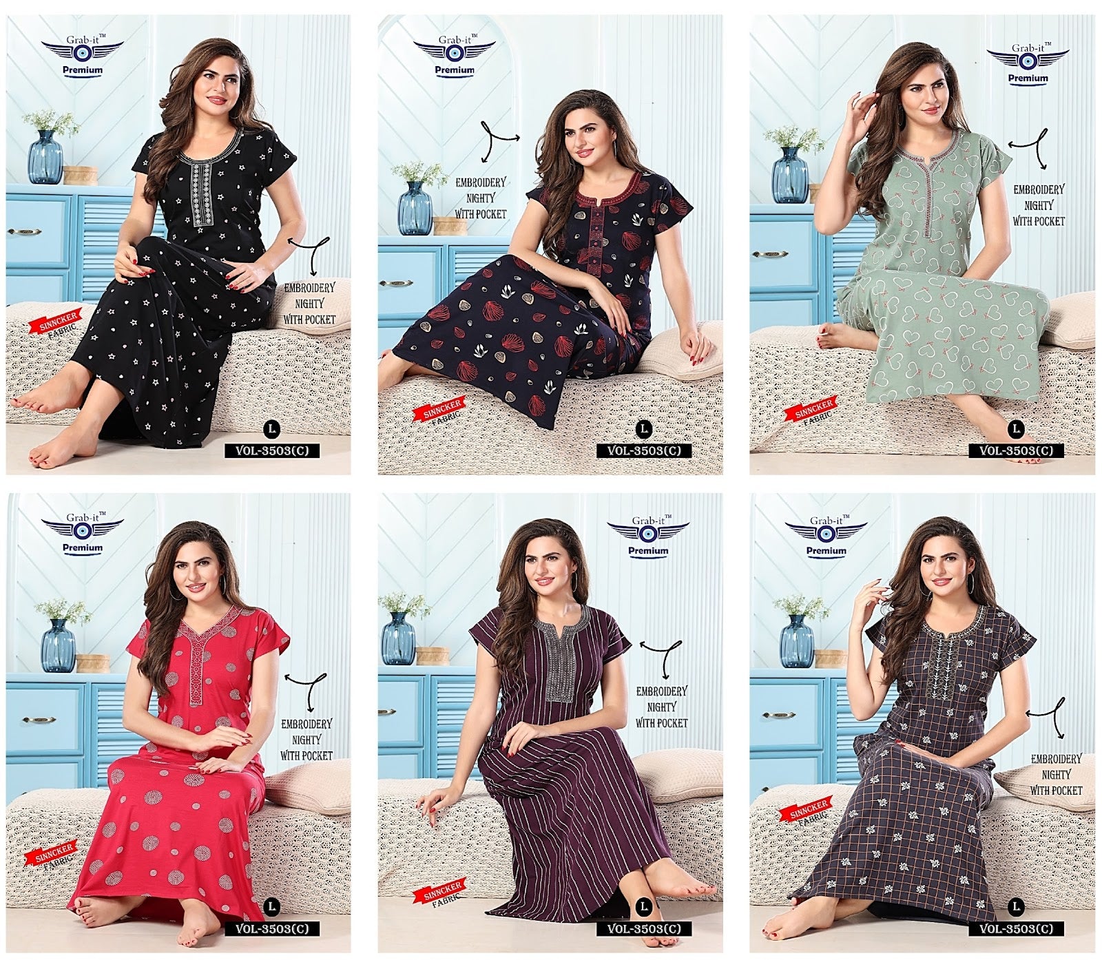 3503-C Grab It Sinker Night Gowns