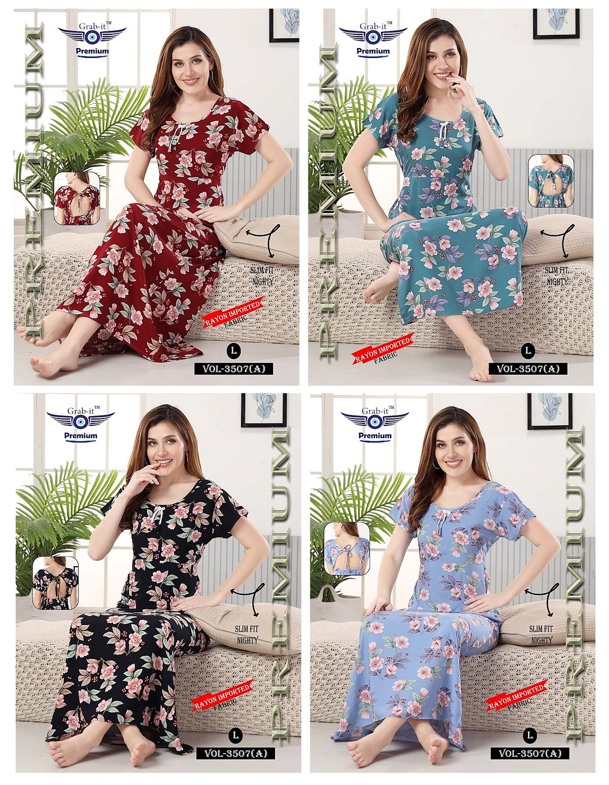 3507-A Grab It Rayon Night Gowns