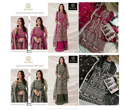 375 Ziaaz Designs Georgette Pakistani Salwar Suits