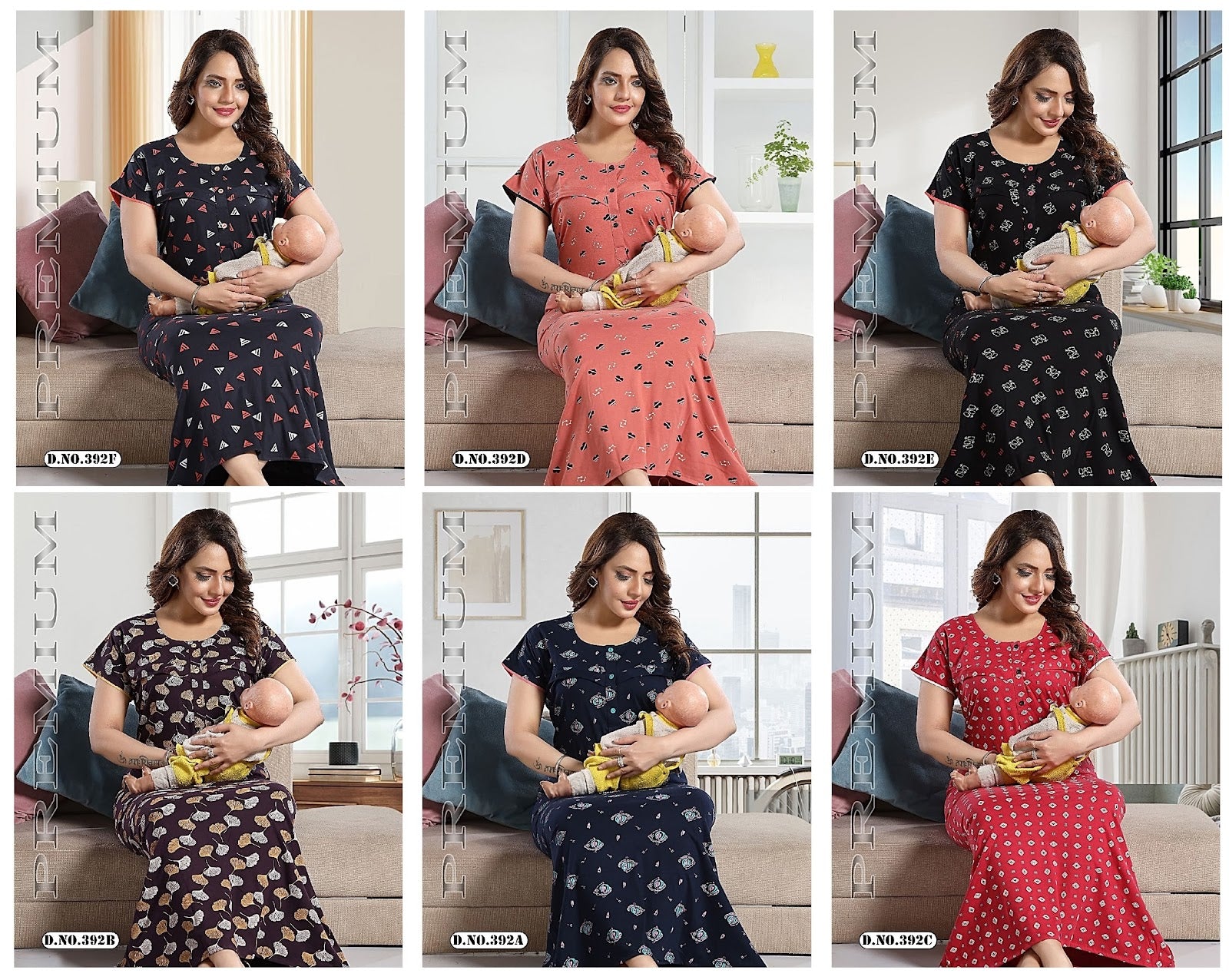 392 Kavyansika Cotton Feeding Night Gown