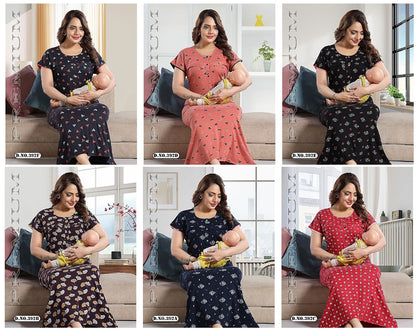 392 Kavyansika Cotton Feeding Night Gown