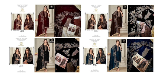 396 Ziaaz Designs Velvet Suits