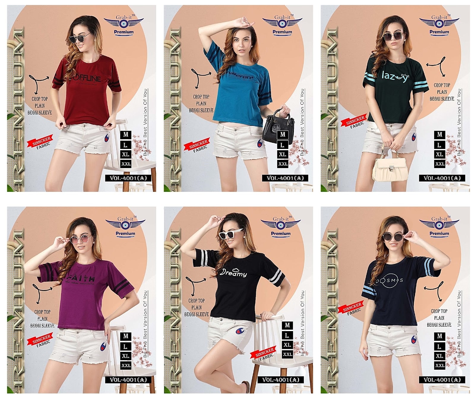 4001-A Grab It Sinker Crop Top