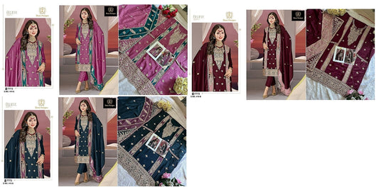 415 Ziaaz Designs Chinon Pakistani Salwar Suits