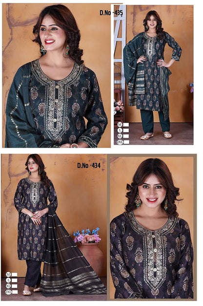 434-435 Ladli Modal Readymade Pant Style Suits