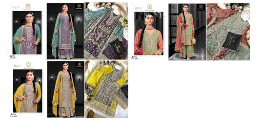 436 Ziaaz Designs Chinon Pakistani Salwar Suits