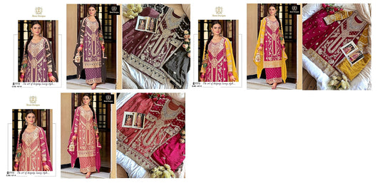 437 Ziaaz Designs Chinon Pakistani Salwar Suits