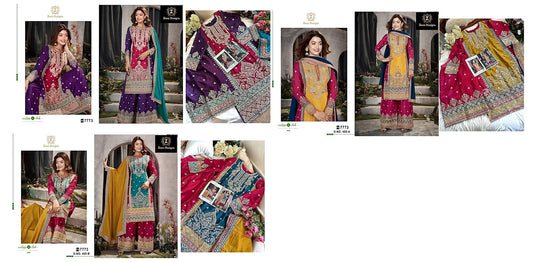 450 Ziaaz Designs Chinon Pakistani Salwar Suits