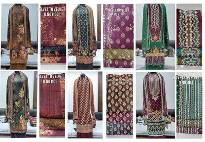 4 Matching Skt Velvet Suits