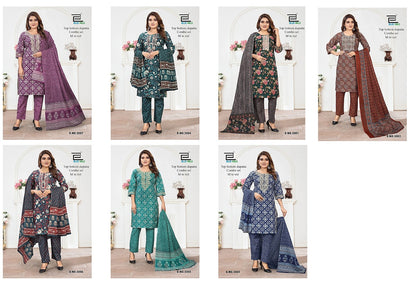 5001-5007 Blue Hills Cotton Readymade Pant Style Suits