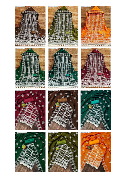 50073 Gangour Vichitra Silk Salwar Suits