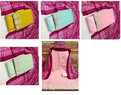 50074 Gangour Chanderi Salwar Suits