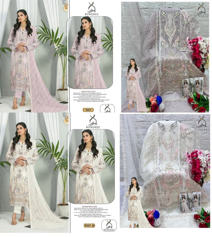 5007 Rungrez Organza Pakistani Salwar Suits