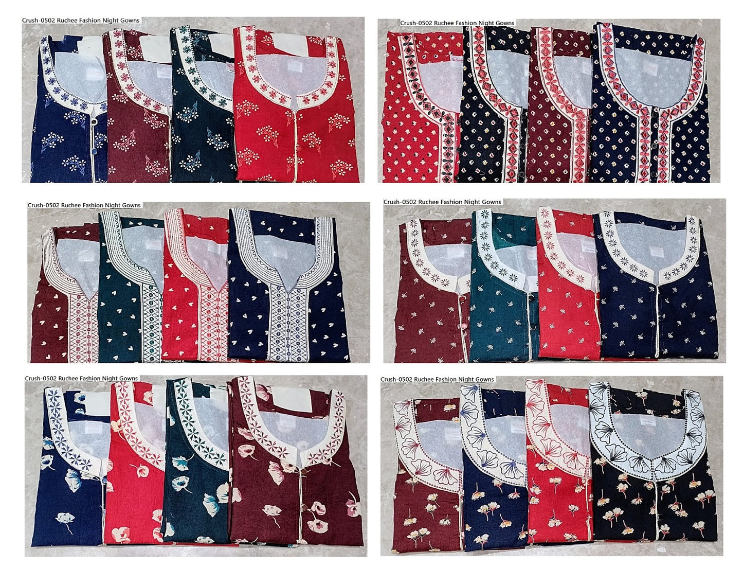 Crush-0502 Ruchee Fashion Night Gowns