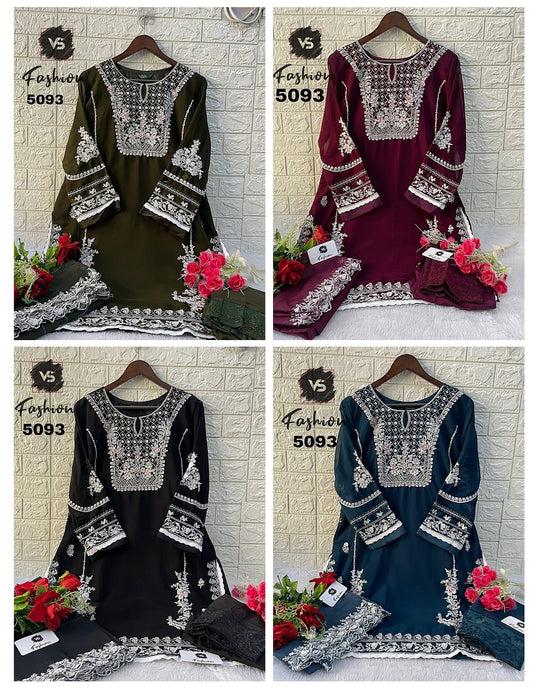 5093 Vs Fashion Georgette Pakistani Readymade Suits