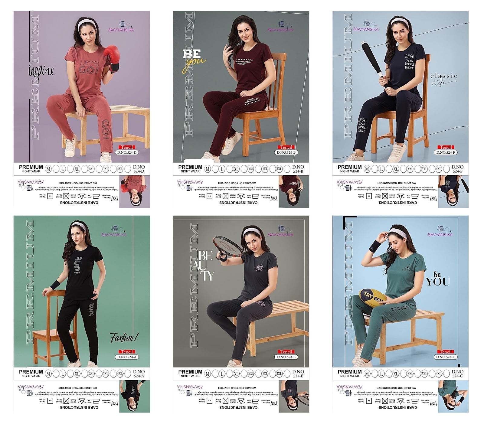 524 Kavyansika Tencil Pyjama Night Suits