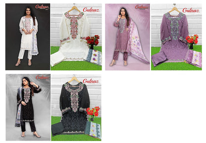 5 Gulnaz Georgette Pakistani Readymade Suits