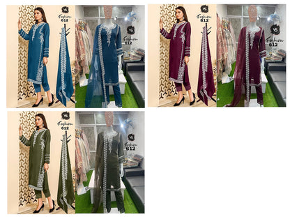 612 Vs Fashion Georgette Pakistani Readymade Suits